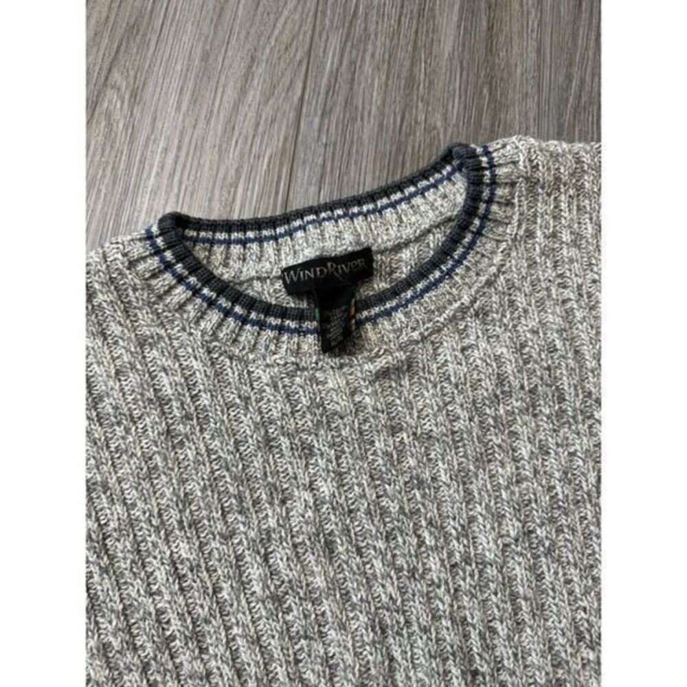 Vintage Wind River Men's XL Gray Pullover Wool‎ Blend Sweater